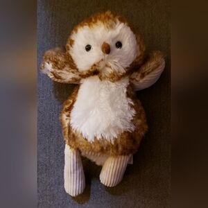 Scentsy Plush Owl Toy - Brown and White